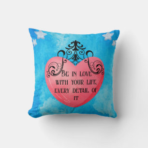 Romantic Heart Design Cushion