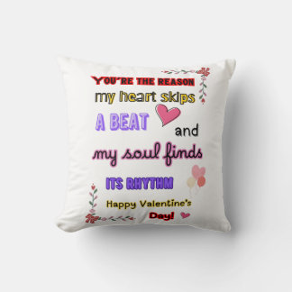 Romantic Heart Design, Love Gift for Couples Cushion