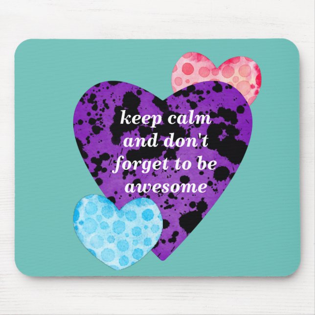 Romantic Heart Design  Mouse Pad (Front)