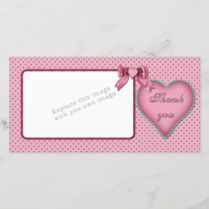 Romantic heart design / Thank you Card