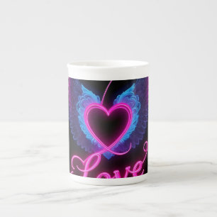 Romantic Heart Love Wings Paper Cups
