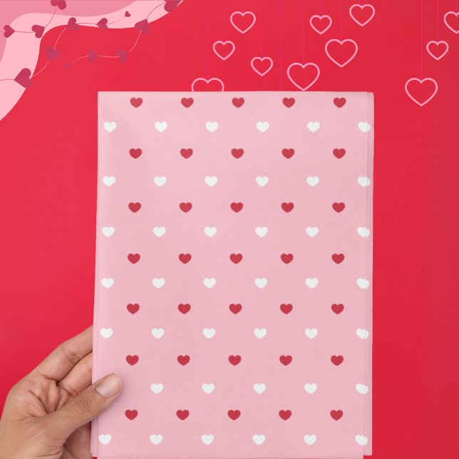 Romantic Heart-Patterned Love-Themed Tissue Paper (Romantic Heart-Patterned Love-Themed Tissue Paper)