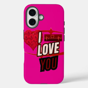 Romantic Heartbeat Red Rose Phone Case