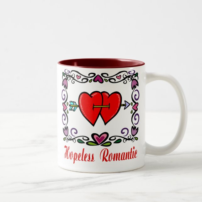 Romantic Hearts Mug (Right)