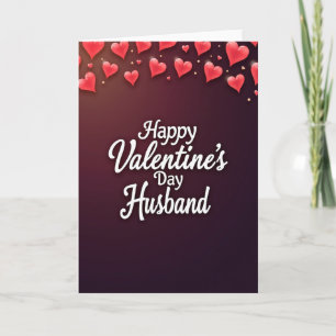 Romantic Hearts Valentines Card