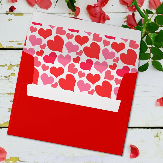 Romantic Hearts Wedding or Engagement Envelope (Creator Uploaded)