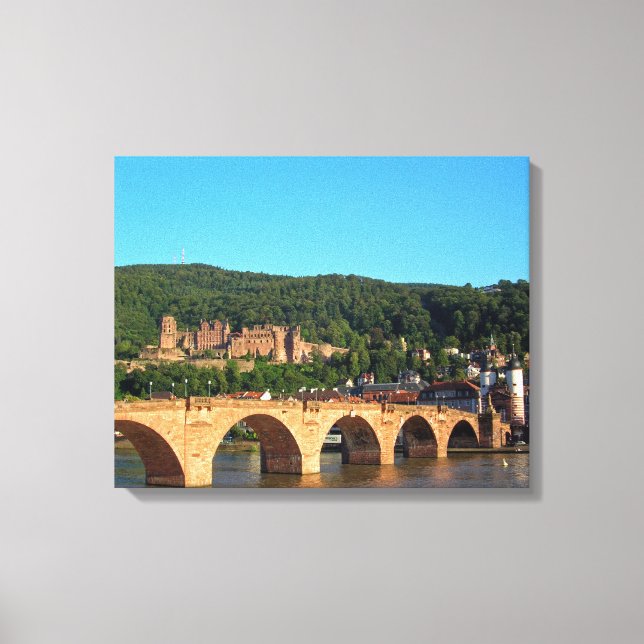 Romantic Heidelberg castle Canvas Print (Front)