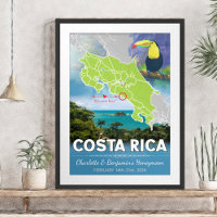 Romantic Honeymoon Costa Rica Map