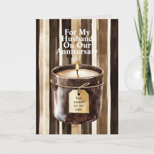 Romantic I Love You Anniversary Blue Motorcycle Card