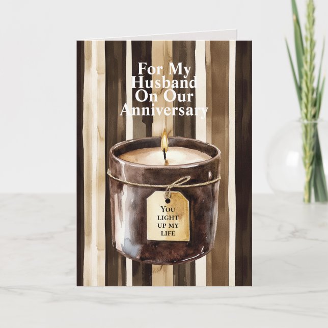 Romantic I Love You Anniversary Blue Motorcycle Card (Front)