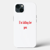 Romantic "I'm Falling For You" iPhone Case