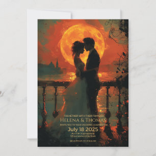 Romantic Incandescent Moonlight Invitation