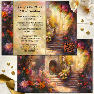 Romantic Italian Elope or Post Wedding Party Invitation