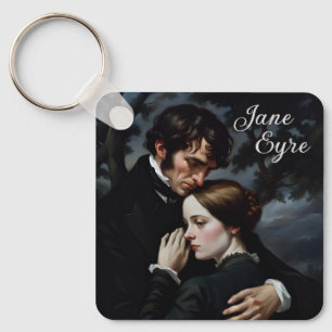 Romantic Jane Eyre and Edward Rochester Key Ring