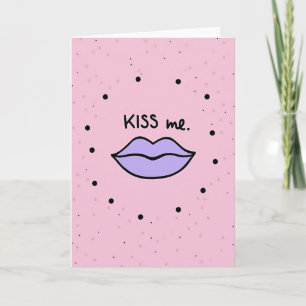 Romantic Kiss Love Card