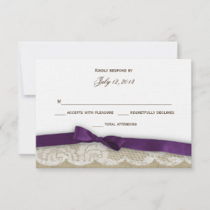 Romantic Lace and Dark Purple Response