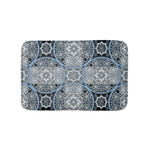Romantic Lace: Bright Abstract Print. Bath Mat