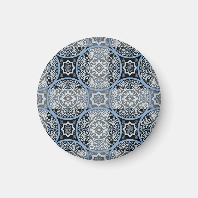 Romantic Lace: Bright Abstract Print. Magnet (Front)