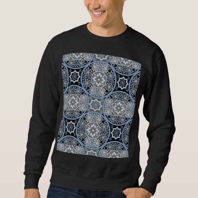 Romantic Lace: Bright Abstract Print. Sweatshirt (Front)