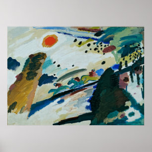 Romantic Landscape by Wassily Kandinsky Poster