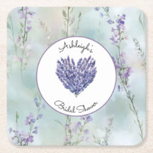 Romantic Lavender Flowers Garden Bridal Shower