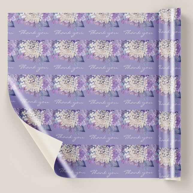 Romantic Lavender Watercolor Floral Spring Wedding Wrapping Paper (Creator Uploaded)