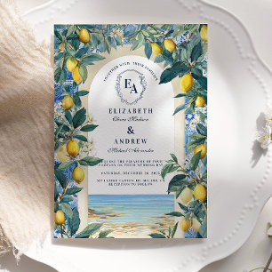 Romantic Lemon Orchard Destination Invitation