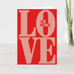 Romantic Love Be Mine Card