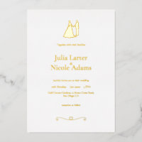 Romantic Love Bird Couples Minimalist Wedding