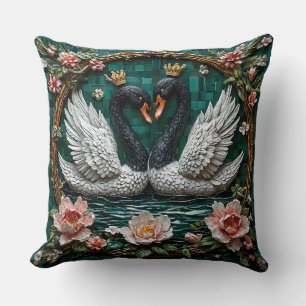 Romantic Love Birds Elegant Decor Cushion
