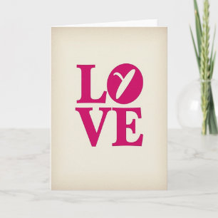 Romantic Love Block Card