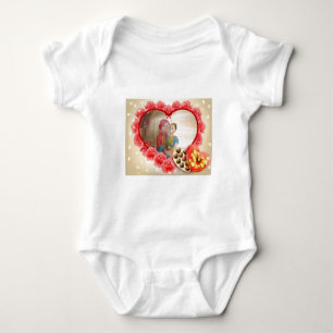 Romantic Love Heart Art Print Baby Bodysuit
