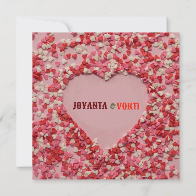 Romantic love Joyanta & Vokti red maroon colour (Front)