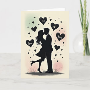 Romantic Love Kiss Card