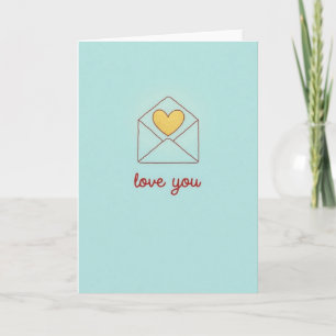 Romantic Love Letter Card