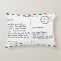 Romantic Love Letter Postcard Valentine's Day