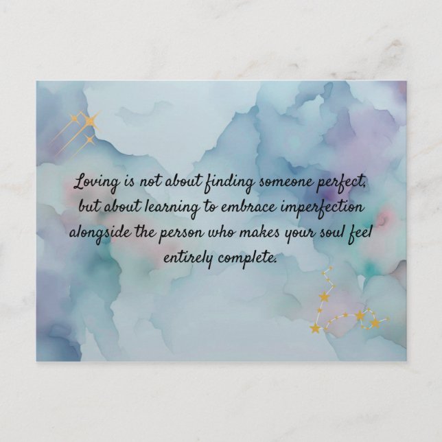 Romantic Love Message Keepsake Card | Safe Haven Q (Front)