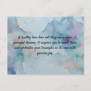 Romantic Love Message Keepsake Card Safe Haven Q