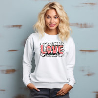 Romantic Love Pink Dotted Dalmation Print T-Shirt