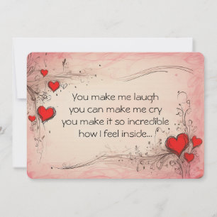 Romantic Love Poem Card for Someone Special 