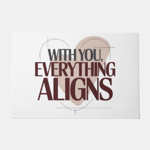 Romantic Love Quote Decor Soulmate Home Energy Doormat