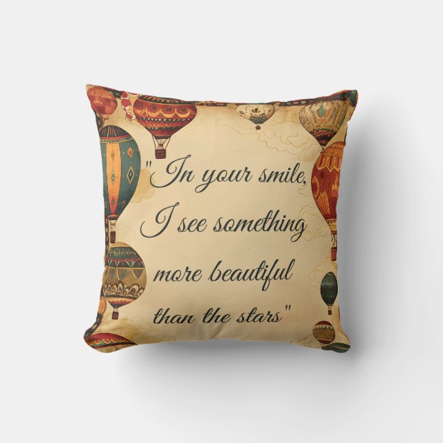 Romantic Love Quote Typography-Anniversary Gift  Cushion (Front)