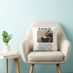 Romantic Love Quote Wedding Favour Keepsake Cushion