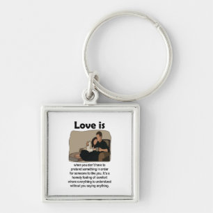 Romantic Love Quote Wedding Favour Keepsake  Key Ring