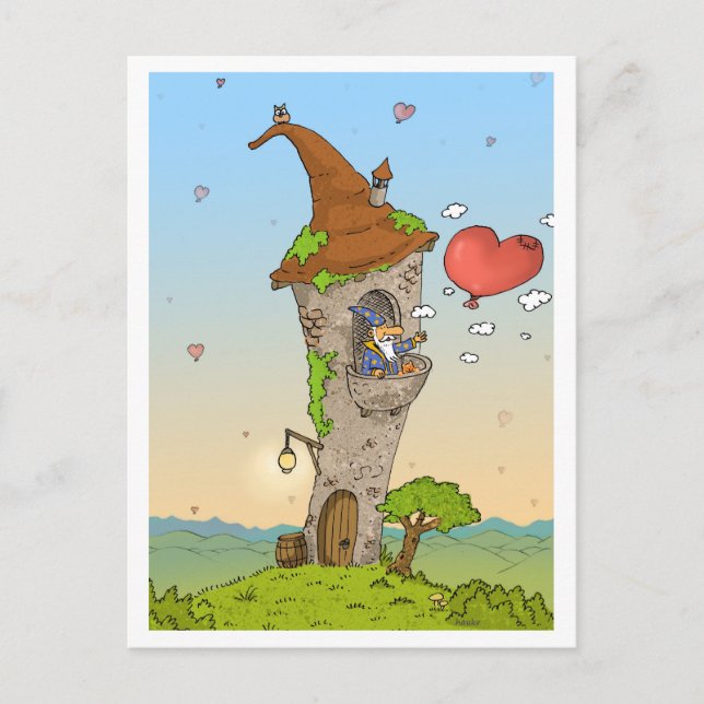 romantic love spell postcard (Front)