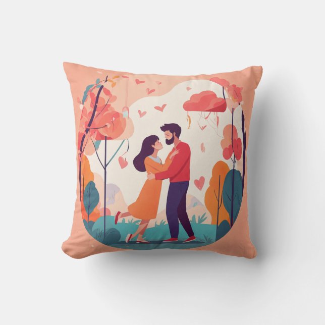  "Romantic Love Story'' Cushion (Front)