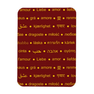 Romantic Love typography text design Magnet