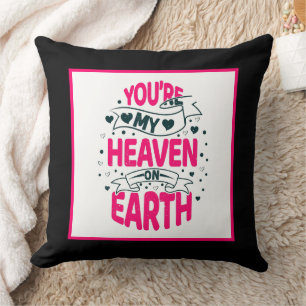 Romantic love word art Anniversary  Cushion