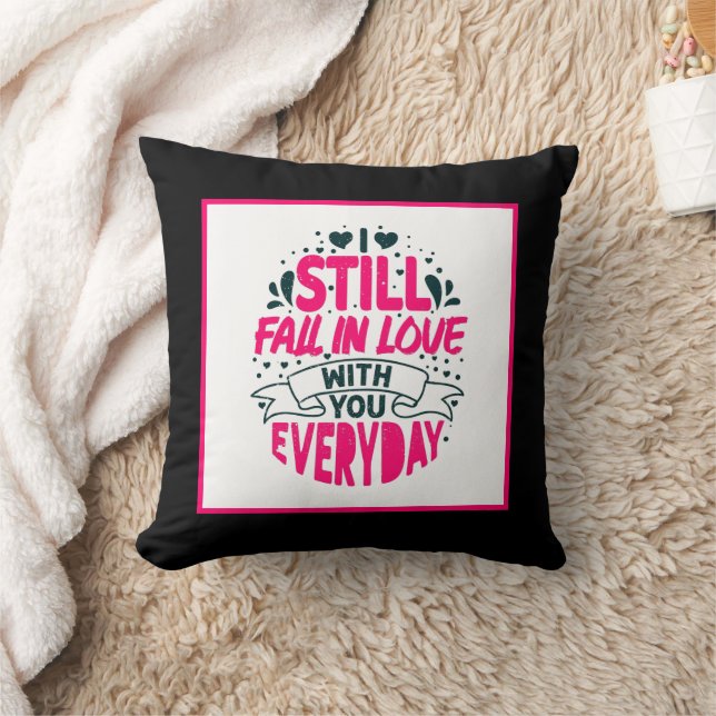 Romantic love word art Anniversary  Cushion (Blanket)