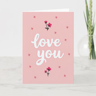 Romantic Love You Kisses Card